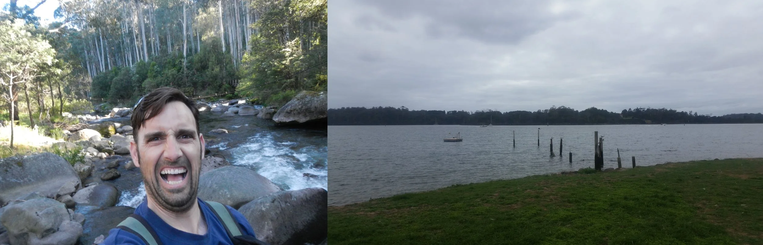 Aquatic ecologist Cameron Amos (left) has made his career conducting fieldwork in wet, muddy locales, not always with complete success. © Cameron Amos