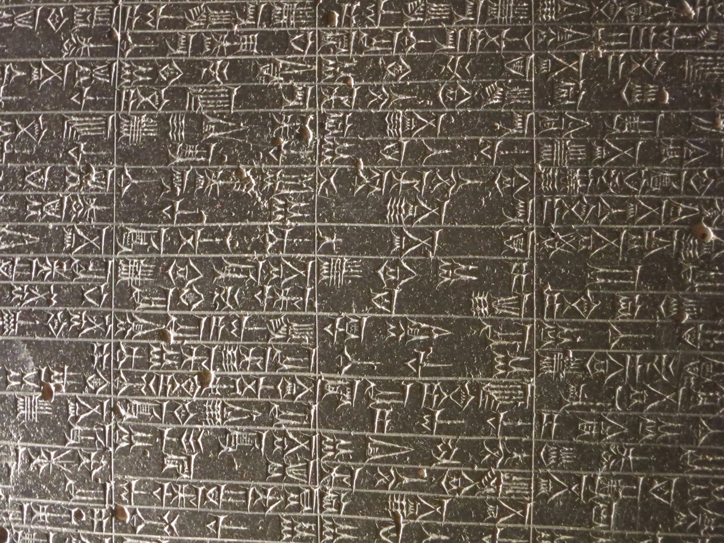 These inscription in Akkadian cuneiform are on display at the Louvre in Paris. John S. Y. Lee/Flickr (CC BY-SA 2.0)