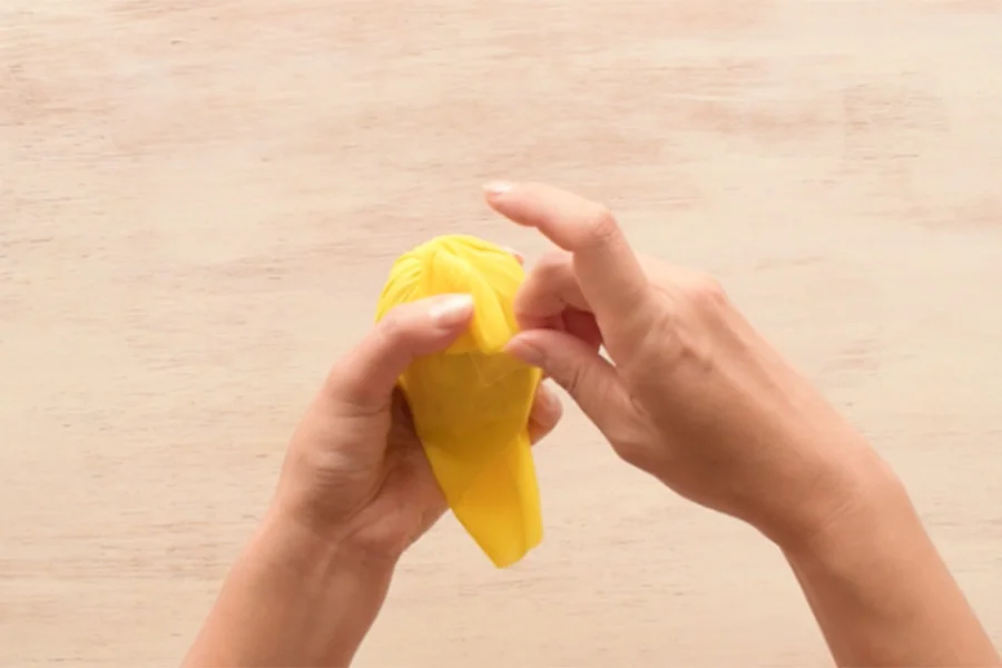 Step 4: Secure the ends with clear tape (or any adhesive you like).