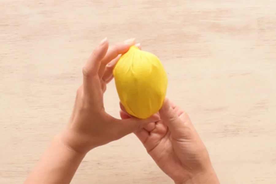 Step 5: Done! You can wrap any of your favorite fruits the same way.