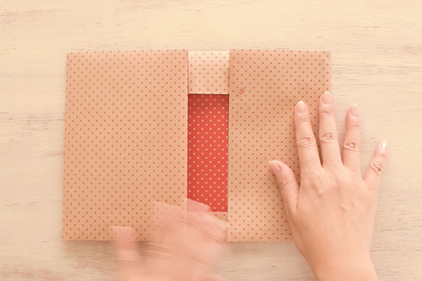 Step 4: Fold the right side paper to the exact size of your book.