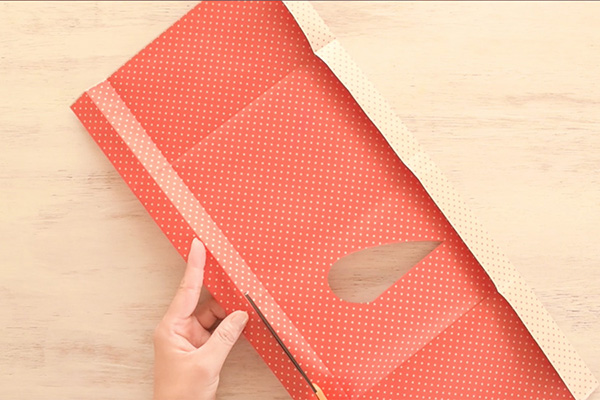 Step 8: Cut off a strip of paper to create a belt. You can also cut a strip from any other paper you like.