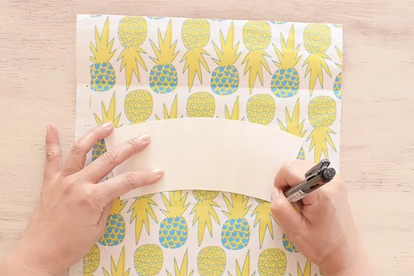 Step 2: Draw an outline from the template.