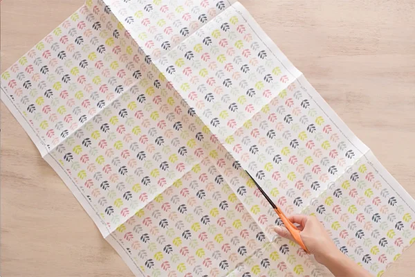 Step 1: Cut your paper to: (width) 3x the depth of the box + the width of the box (height) 3x the height of the box 