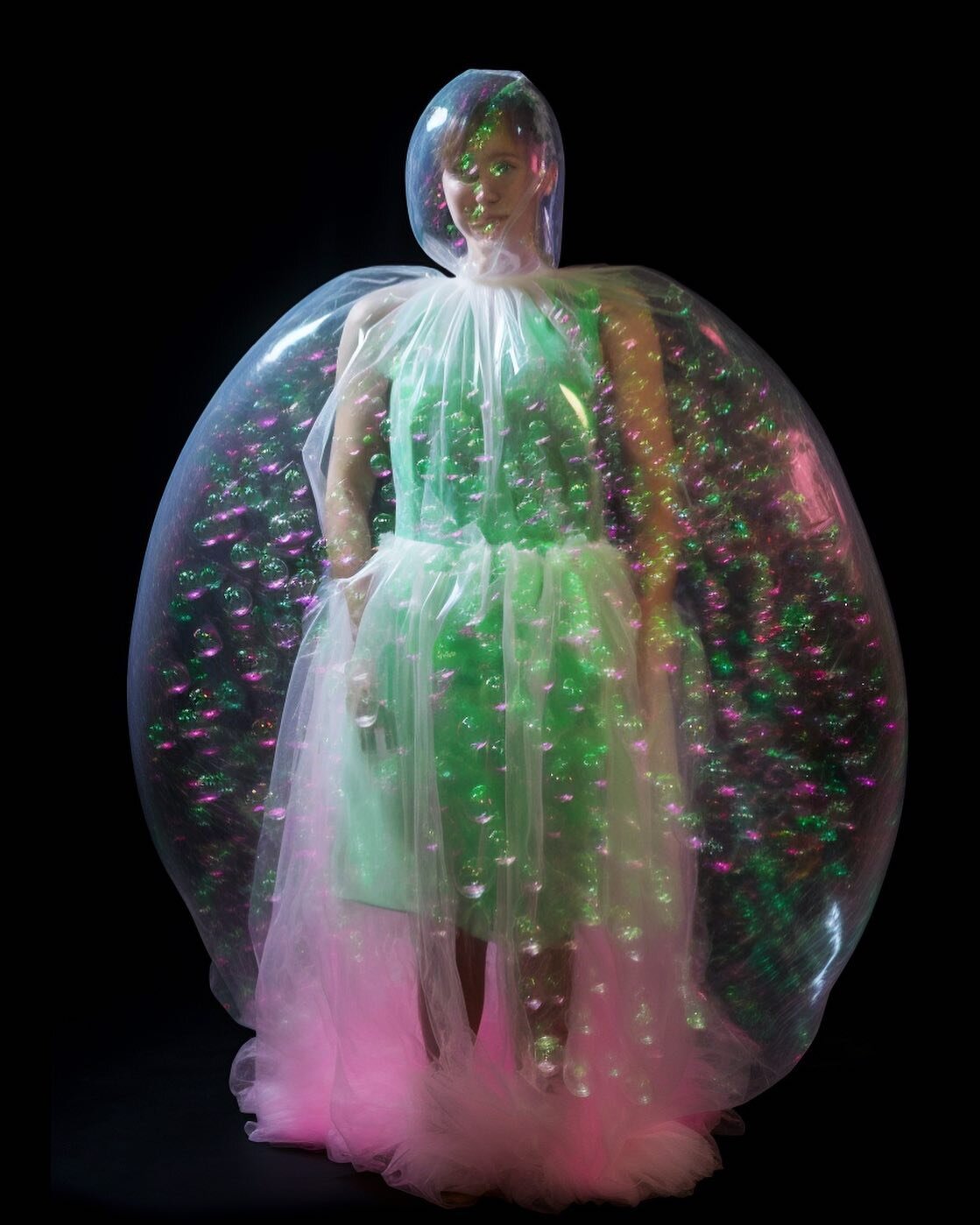 Bubble Wrap #ai #midjourney #aiart #synthography #midjourneyart #art #digitalart #synthography #midjourneycrew #midjourneyv5 #generativeart #pink #girl #bubble #bubbles #bubblewrap #portrait #weirdart #dress