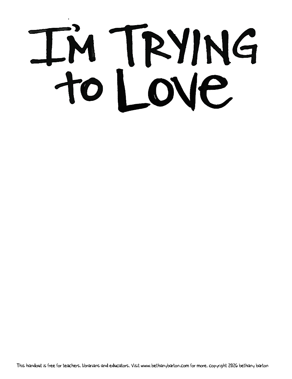 This worksheet was originally created by superstar librarian Jillian Heise!