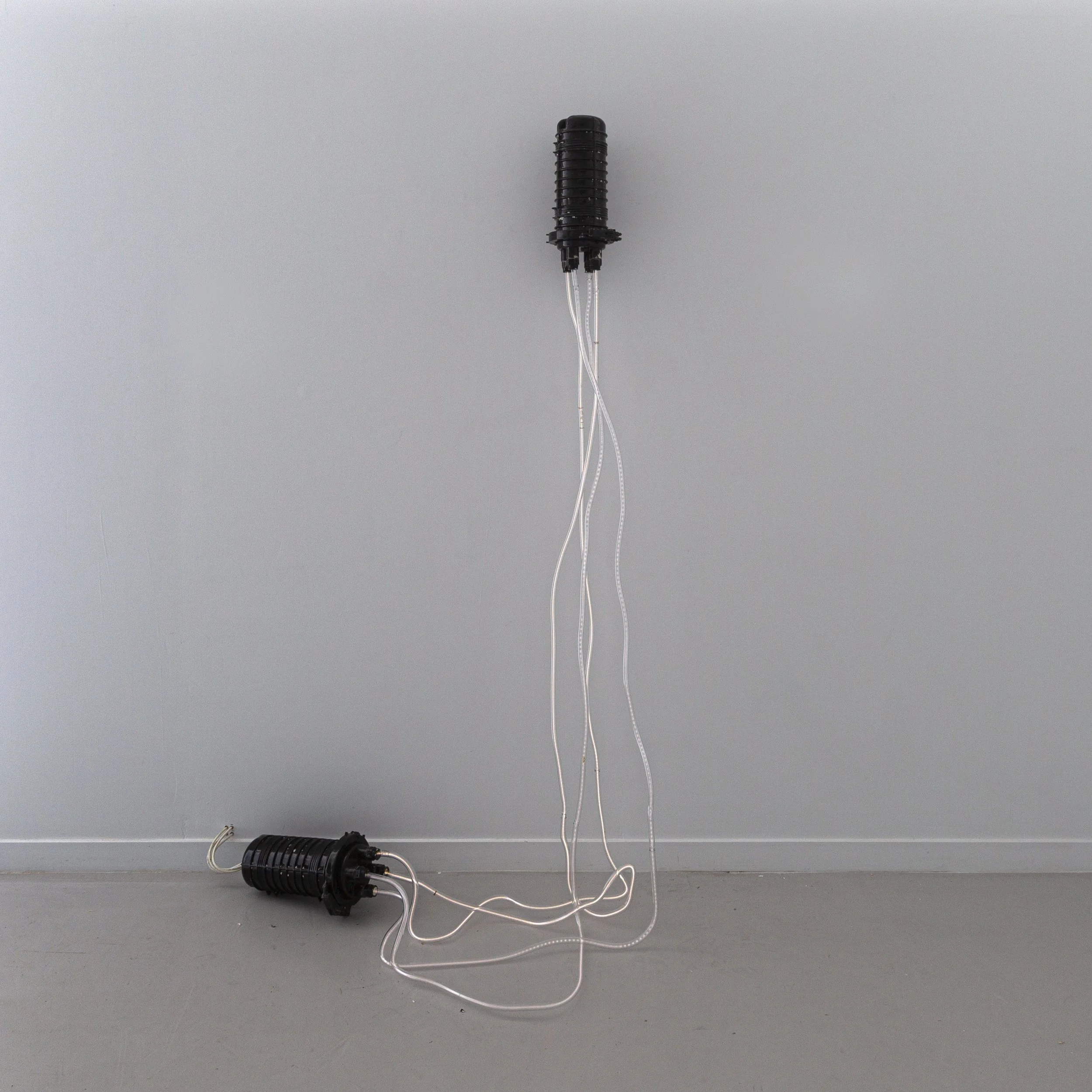   Phiber Optic #1   2025  Neon, plaster, plastic, graphite, and epoxy&nbsp;  86x 28x50&nbsp; in.    