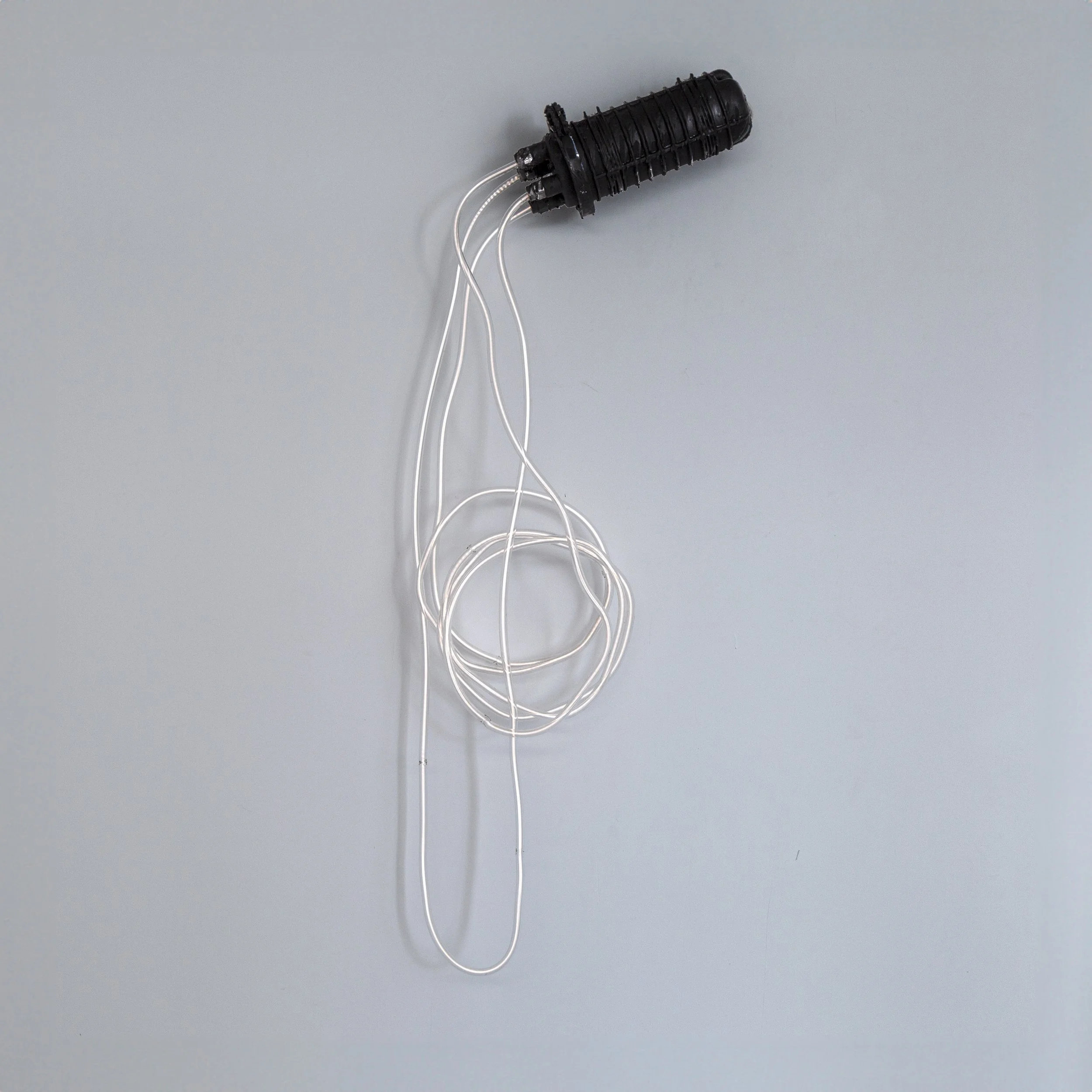   Phiber Optic #4   2025  Neon, plaster, beeswax, plastic, acrylic, and chalk  6”x 24x 10.5 in.&nbsp;    