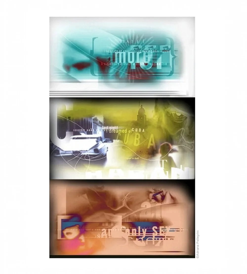  Above: Digital collage studies. 
