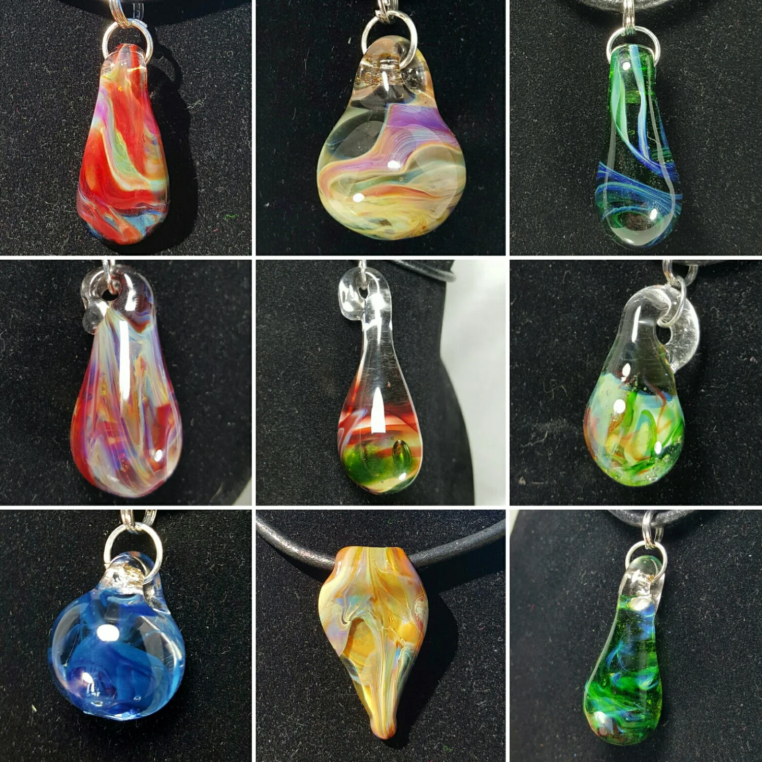 Trying out some new shapes for pendants. More flat versions coming soon!