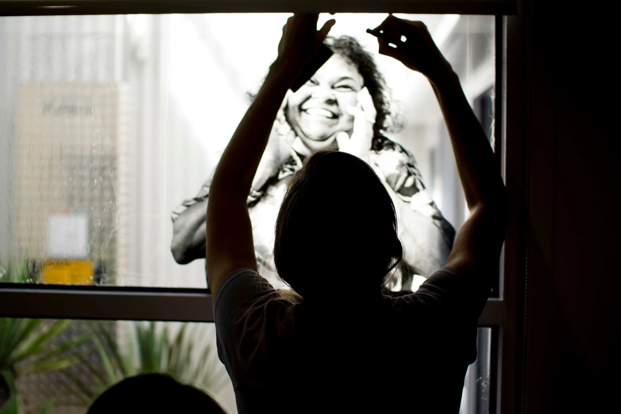 'Behind this smile I think it’s ok to be different but we should all be treated the same' - Darleen Installing Darleen's Story at Laverton Community Hub