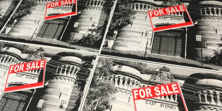 Peter Dixon's posters on the drying rack at Megalo&nbsp;