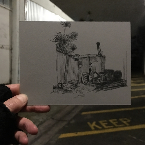 Plein air drawing on Hindley Street, Adelaide&nbsp;