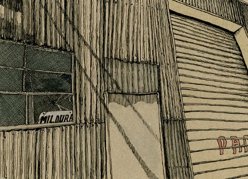 1:38 AM Monday 12 December 2011115x160mm, ink pigment &amp;&nbsp;gouache on card