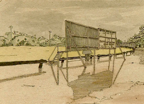 5:53PM Sunday 18 December 2011115x160mm, ink pigment &amp;&nbsp;gouache on card