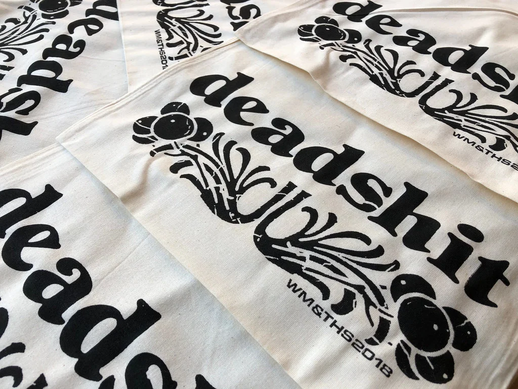 Profanity Totes, 2018 Tina Havelock Stevens & Wendy Murray collaboration #letraset #screenprint