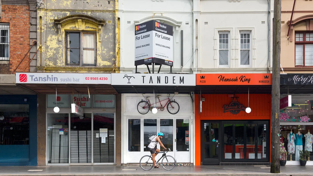 It’s all happened before and will happen again, 2020. Posters by Molly Wagner. 127 King Street, Newtown Sydney NSW AUS. Photo: Garry Trinh (Installed November 2020)