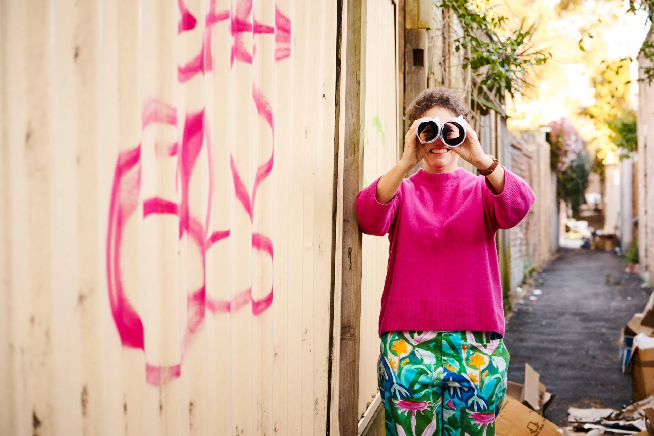 Molly Wagner for the New Views Poster Project.  Photo: Joshua Morris
