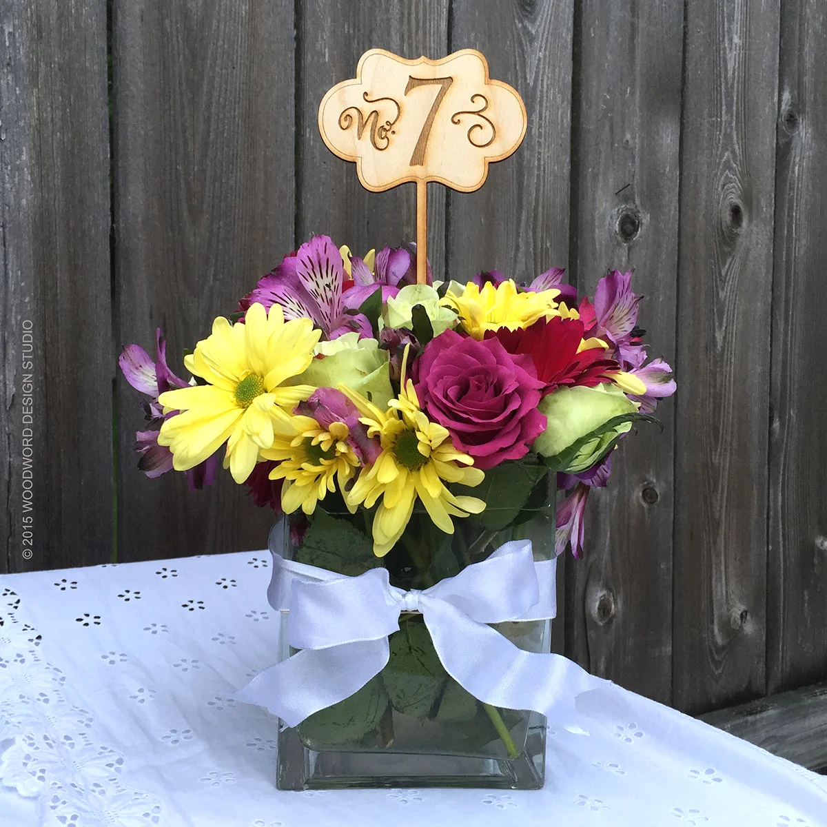 Wedding Table Numbers for Floral Arrangement