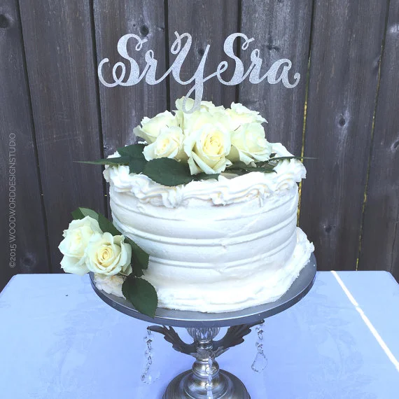 Sr & Sra - Cake Topper
