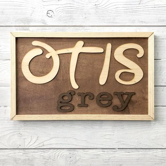 Name Sign for Nursery