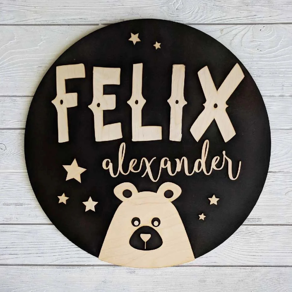 Personalized Baby Boy Nursery Signs Baby Boy Nursery Wall Art Baby