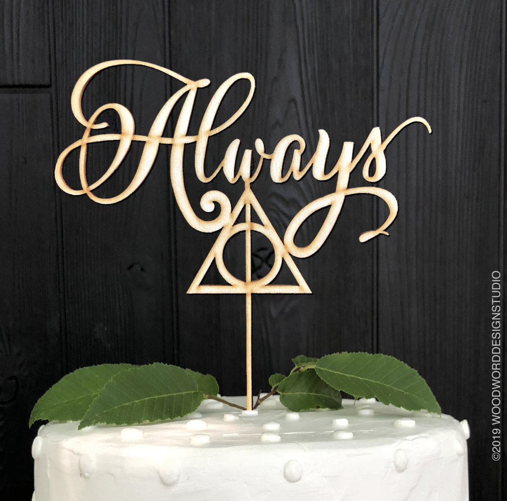 Always - Harry Potter - Wedding Cake Topper — Woodword Design Studio