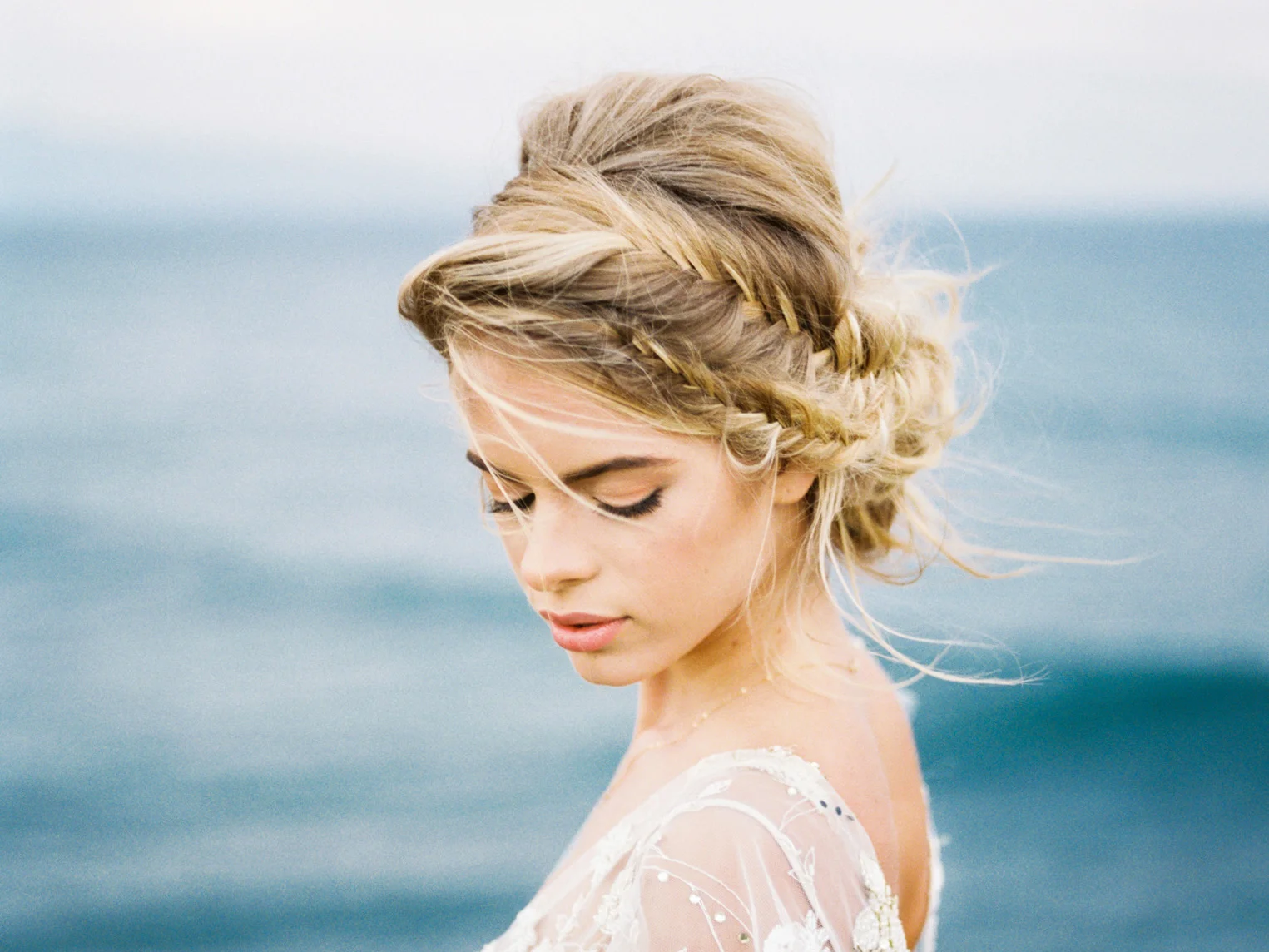 Romantic blush and gold maui bridal inspiration. To view full post, click here.