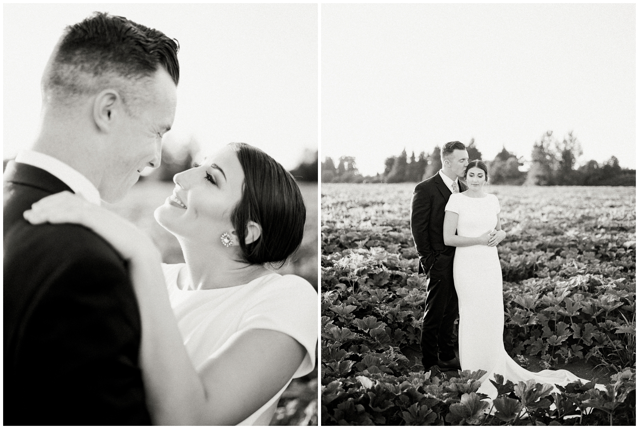 stylish farm wedding