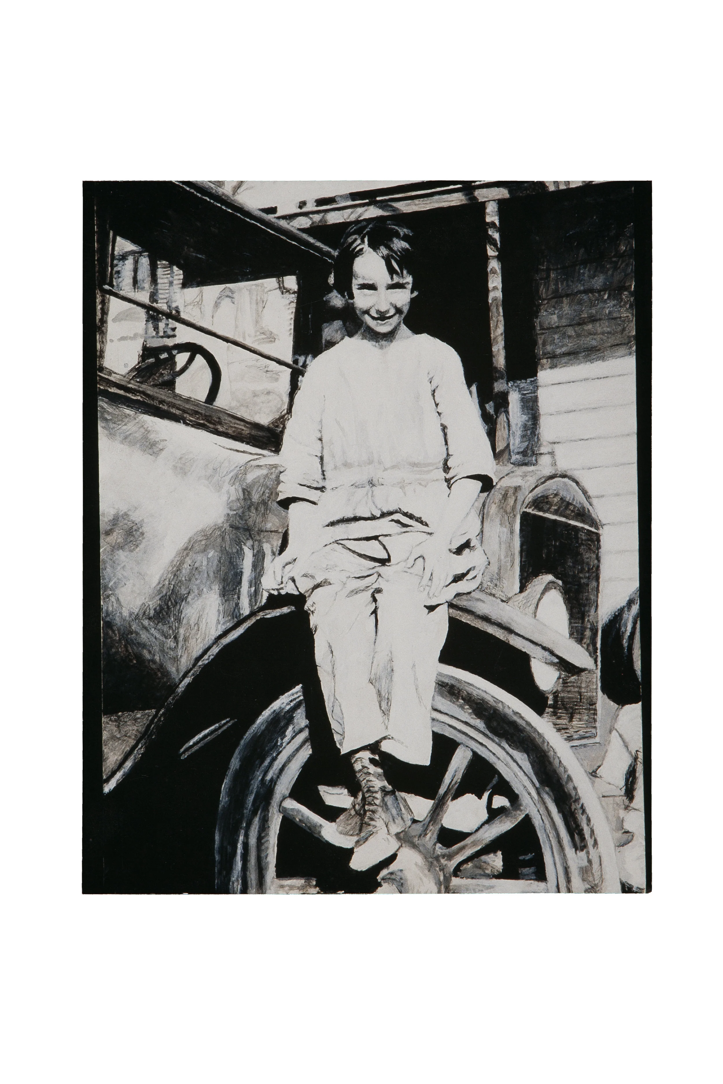 1920's Child Portrait with Automobile