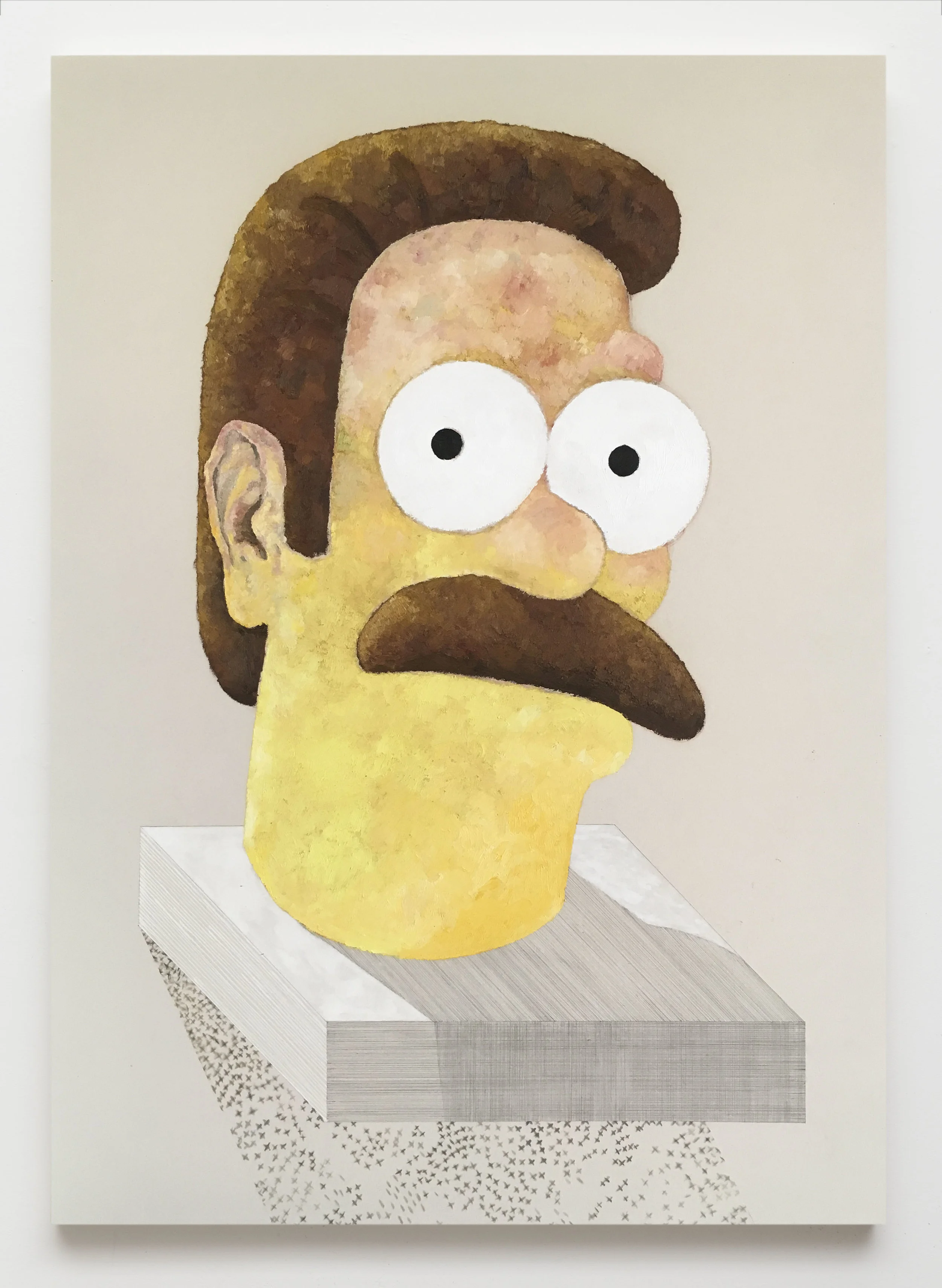 Ned Flanders, 2017 Oil on canvas 84 x 60 inches