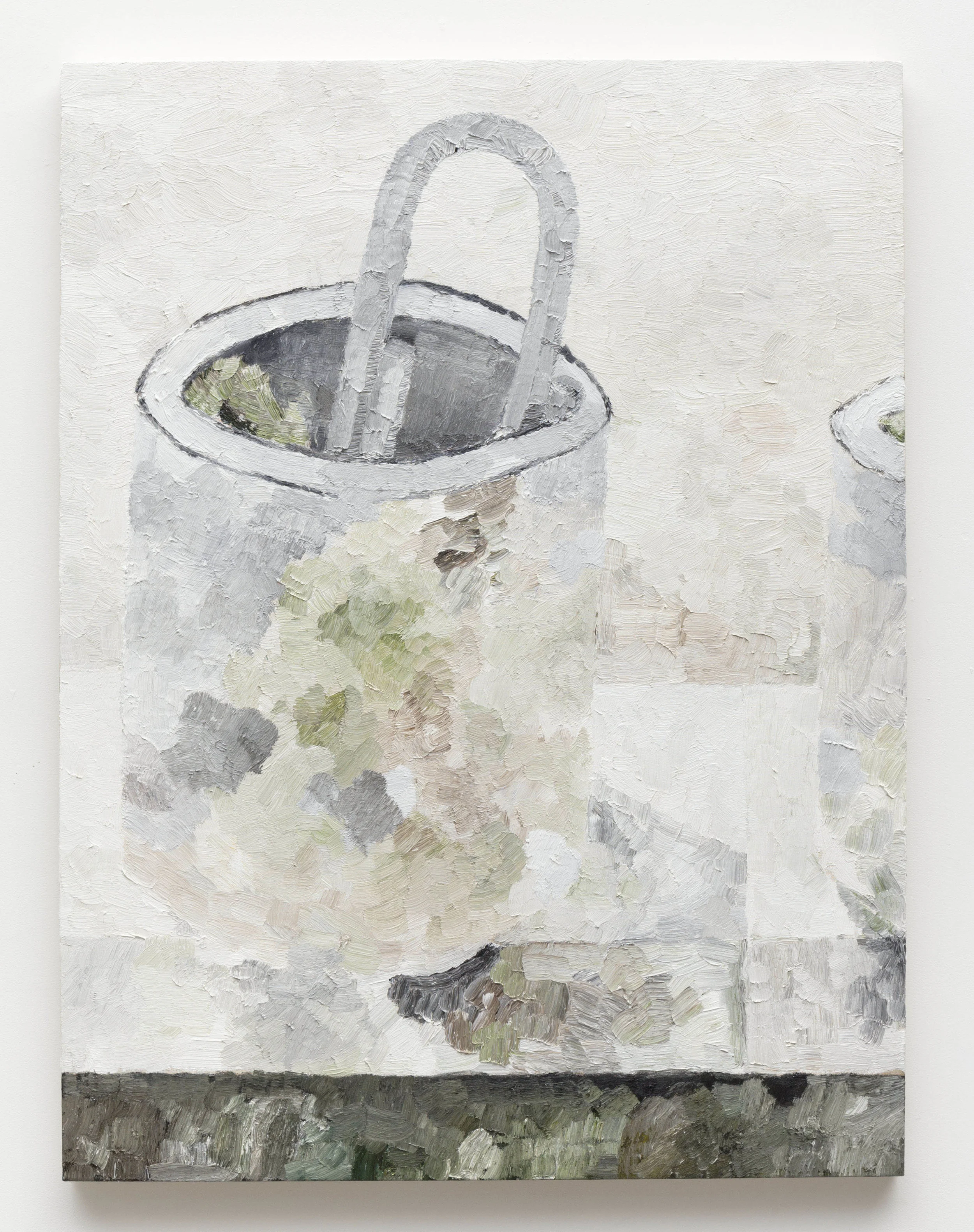 Paperclip in Cup, 2017 Oil on canvas 48 x 36 inches