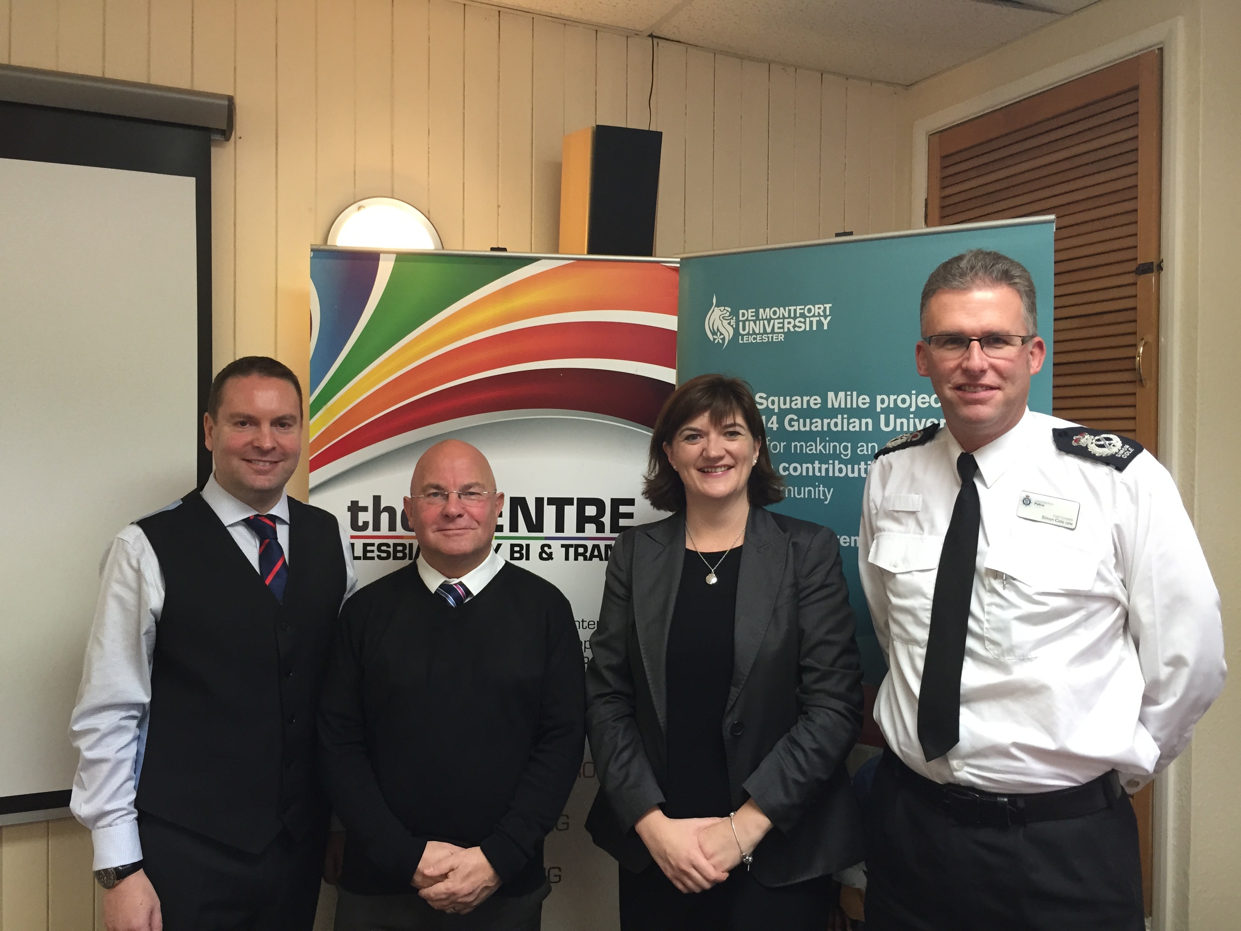 Dominic Shellard, Paul Fitzgerald, Nicky Morgan, Simon Cole
