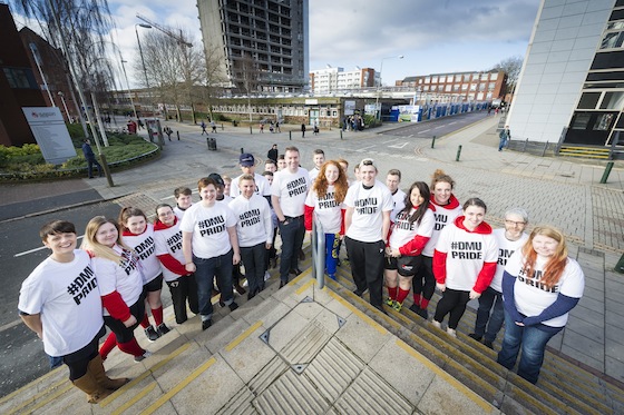 DMU Pride - photo supplied by De Montfort University.