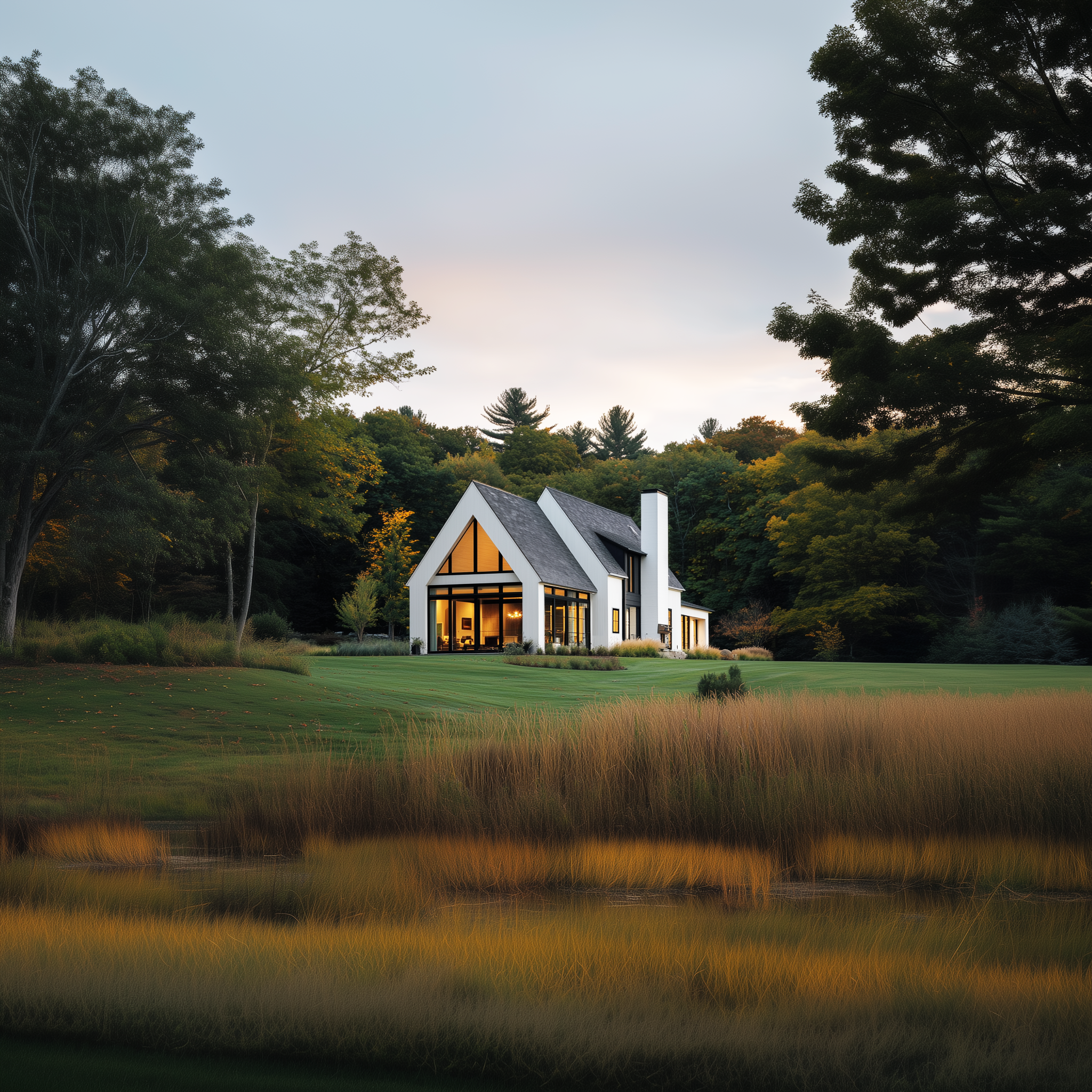 brentadams2001_a_white_modern_farmhouse_in_a_field_next_to_a_fo_1096940a-246e-479c-8a80-2f9a9ebf7060.png