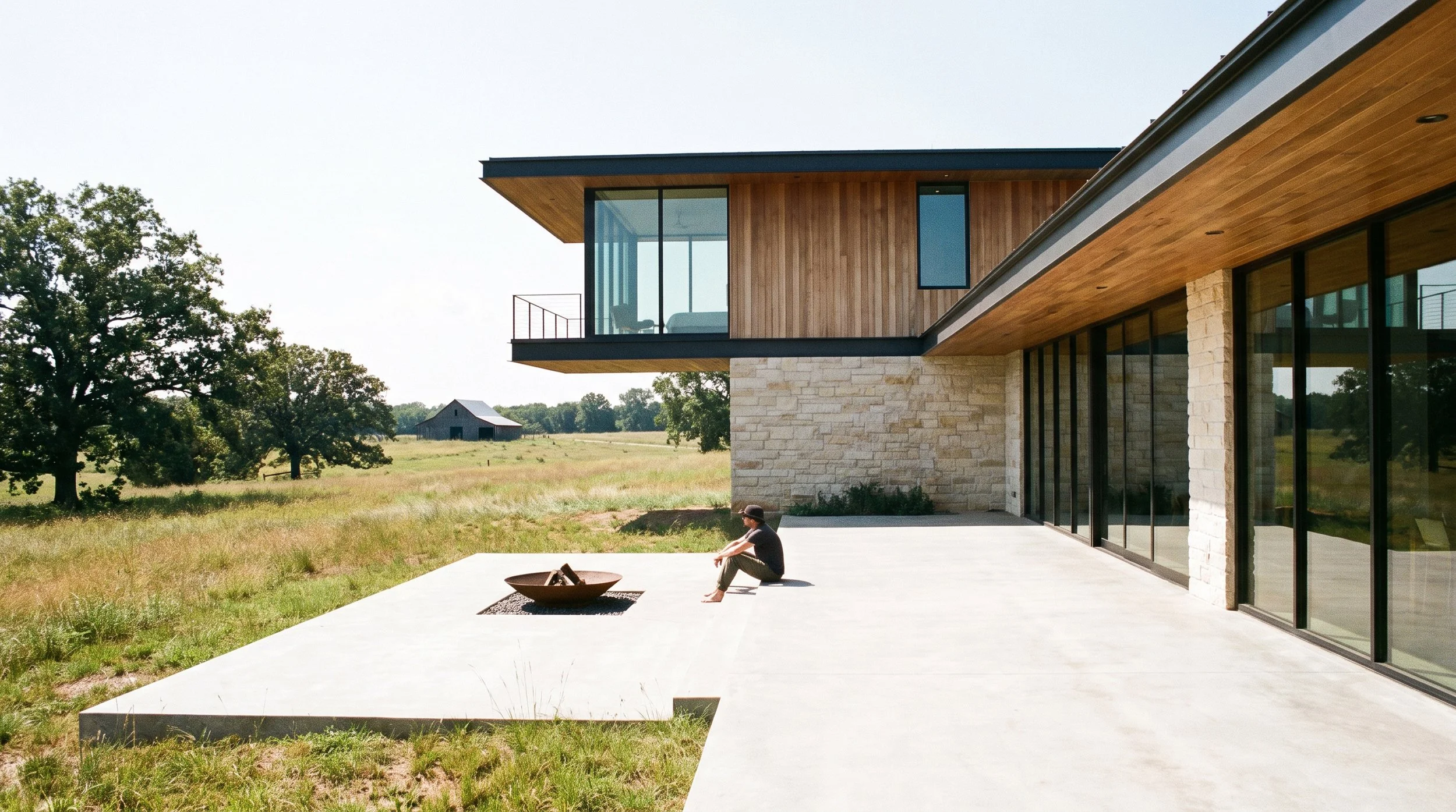 Rendering of a modern home in rural North Carolina. Custom Design and Build home in Lewisville, Clemmons, Advance, Mocksville.