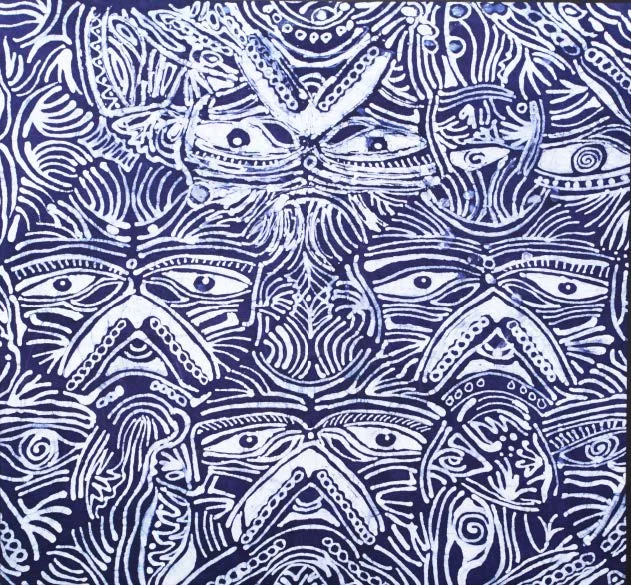 “The Eye”, a batik painting by 20-year-old Luke Ng, a graduate from Metta School