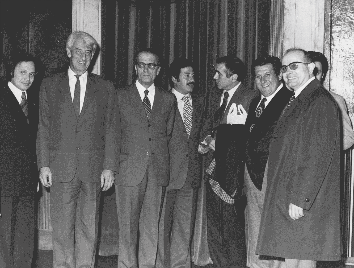 Presentazione Museo dell'Universalismo. Silvio Ceccato, Enzo Tortora, Giuseppe Marotta.