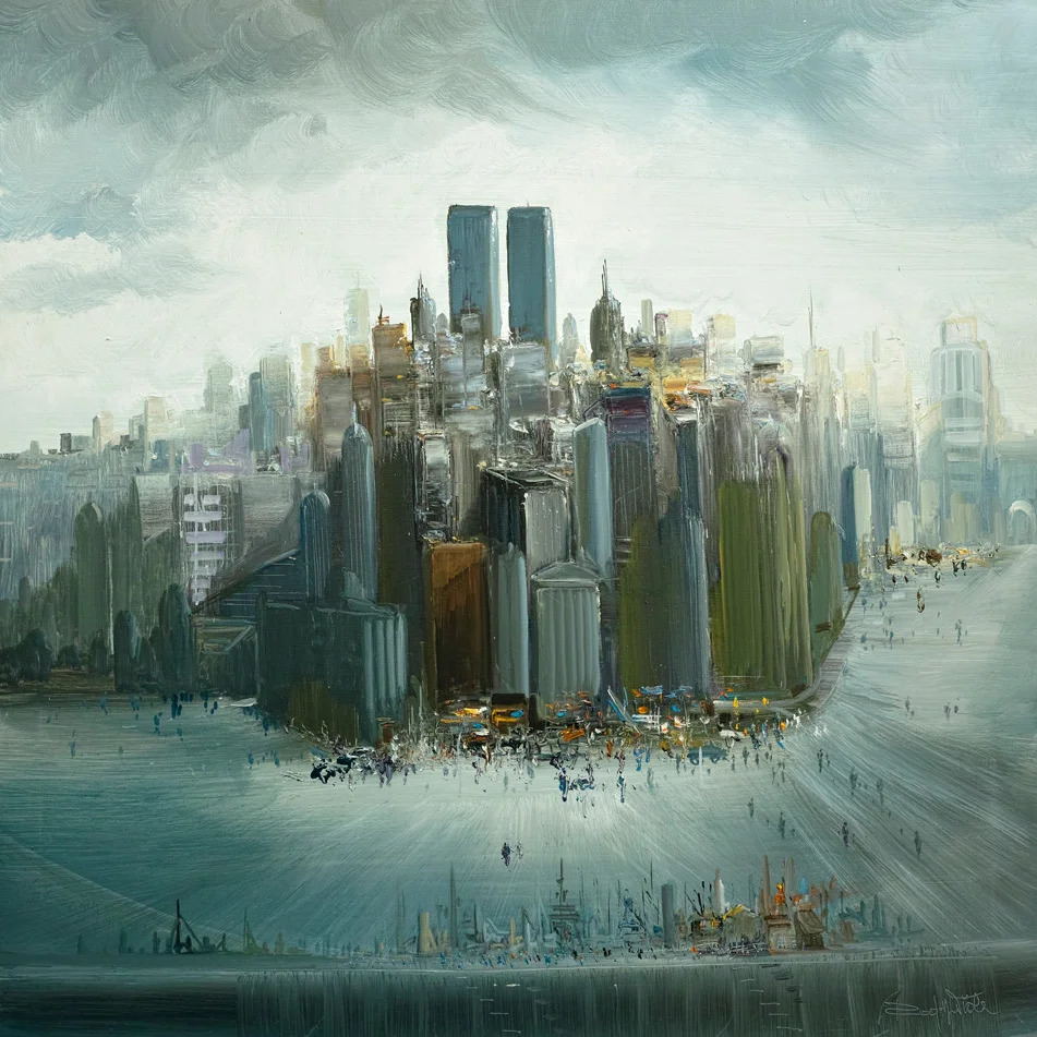   Rodolfo Viola   New York  oil on canvas 100 x 100 cm 