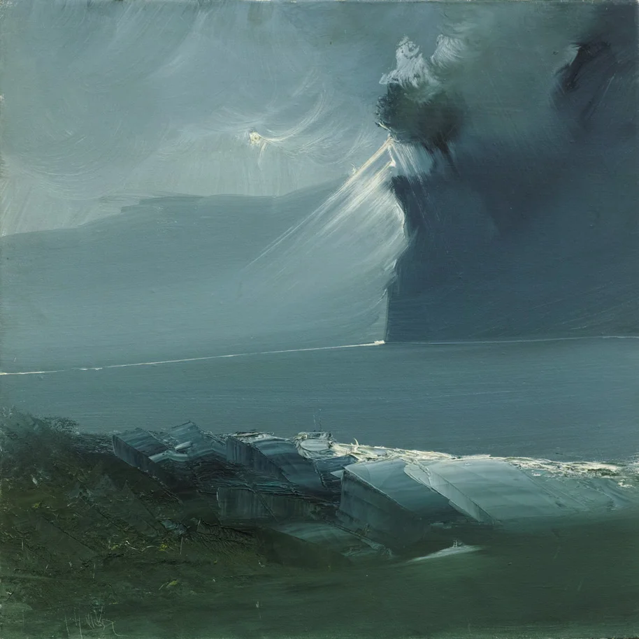   Rodolfo Viola ,  Improvvisamente luce , oil on canvas, 50 x 50 cm 