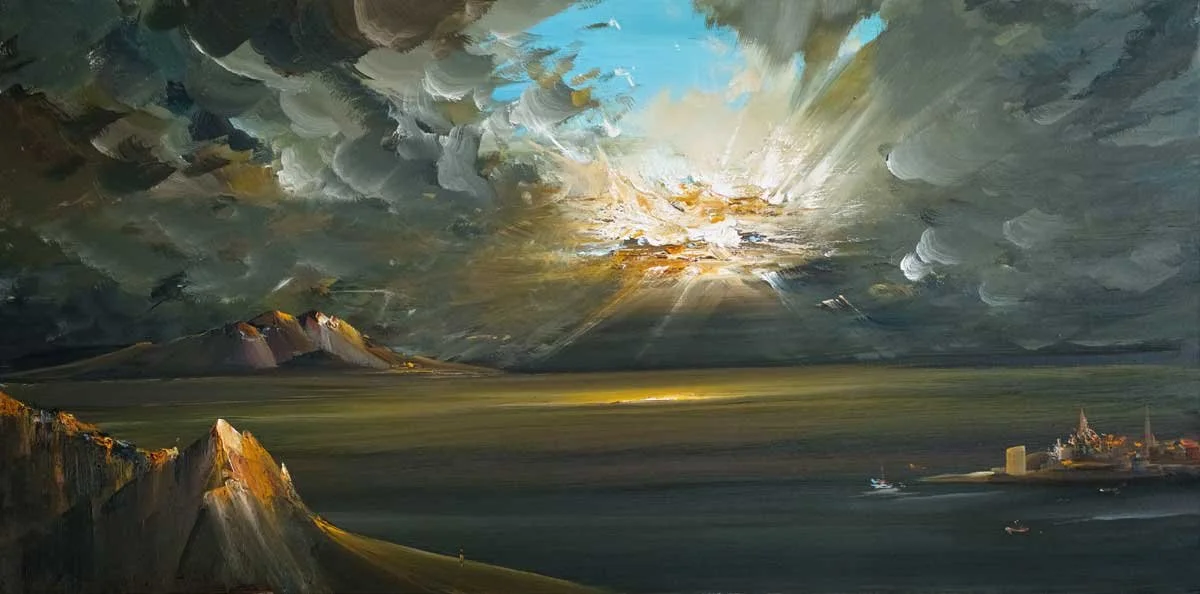   Rodolfo Viola   Dopo la tempesta  oil on canvas, 2022, 60 cm x 120 cm 