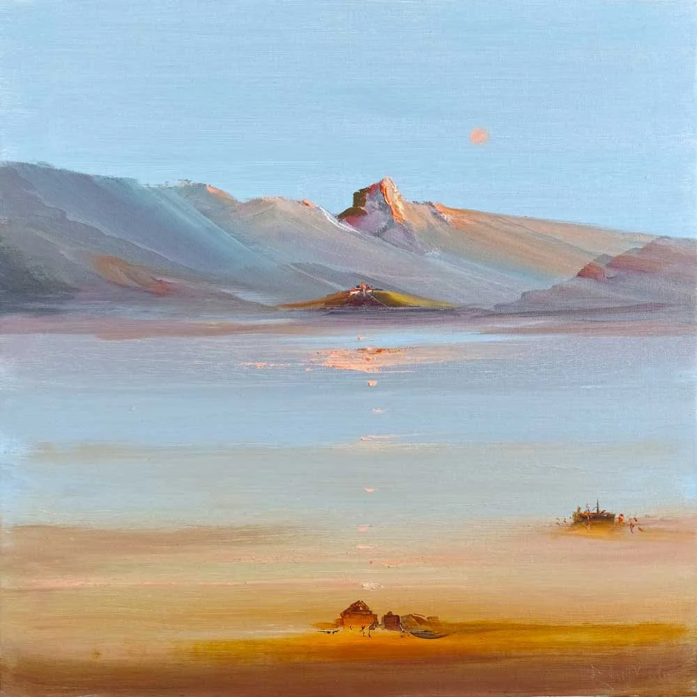   Rodolfo Viola   Serenità  oil on canvas, 2022, 50 cm x 50 cm 