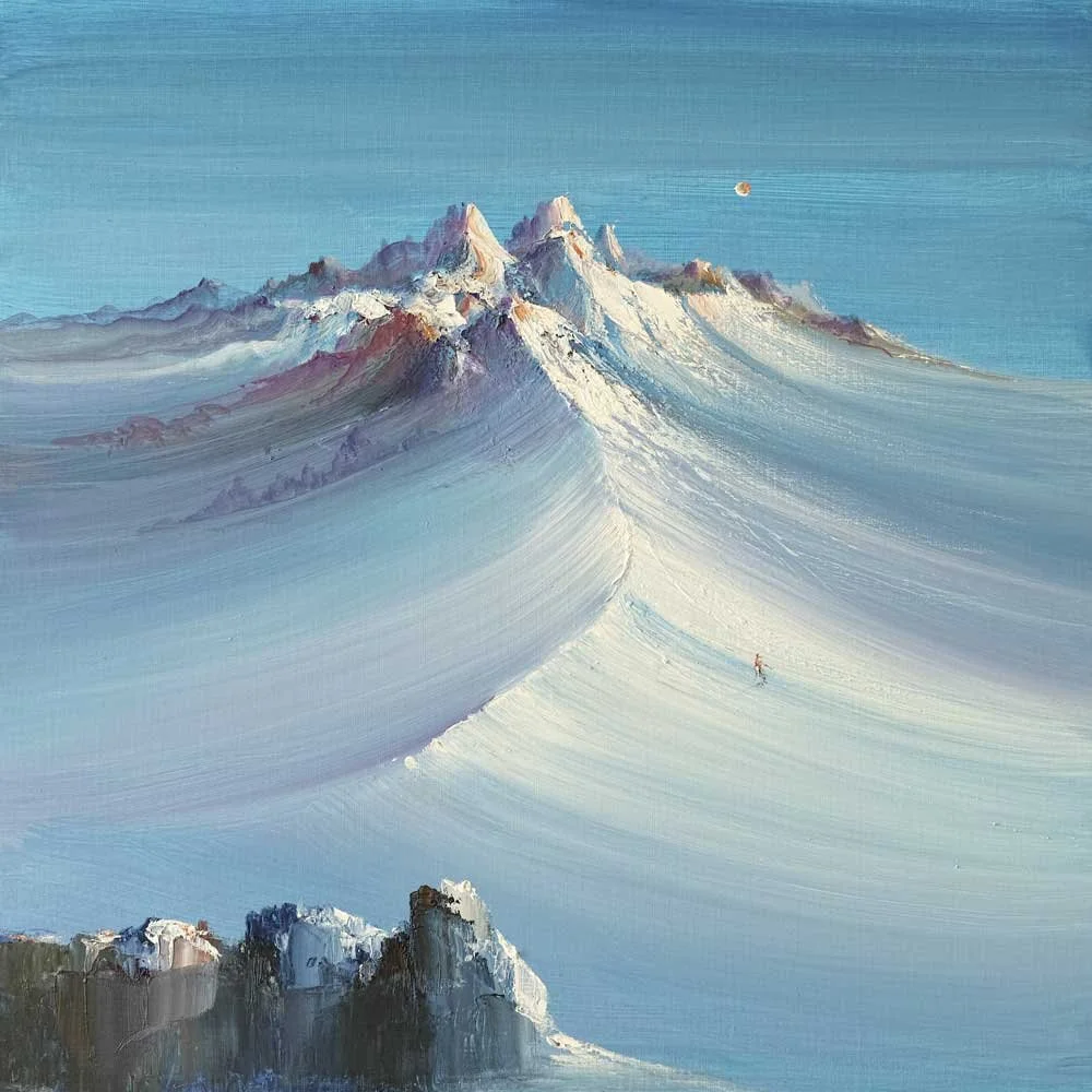   Rodolfo Viola   Montagna  oil on canvas, 2018, 60 cm x 60 cm 