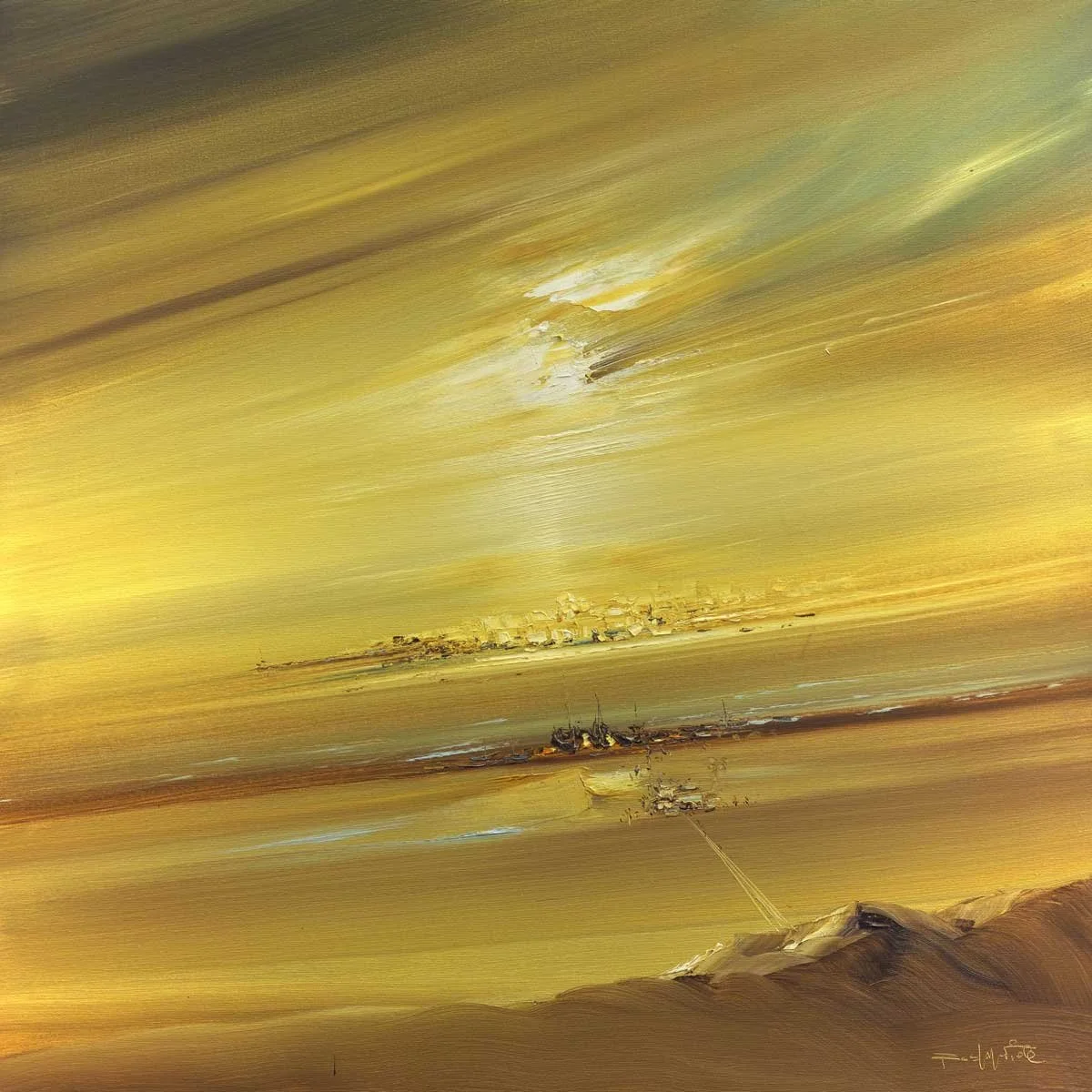   Rodolfo Viola   Ritorno  oil on canvas 80 cm x 80 cm 