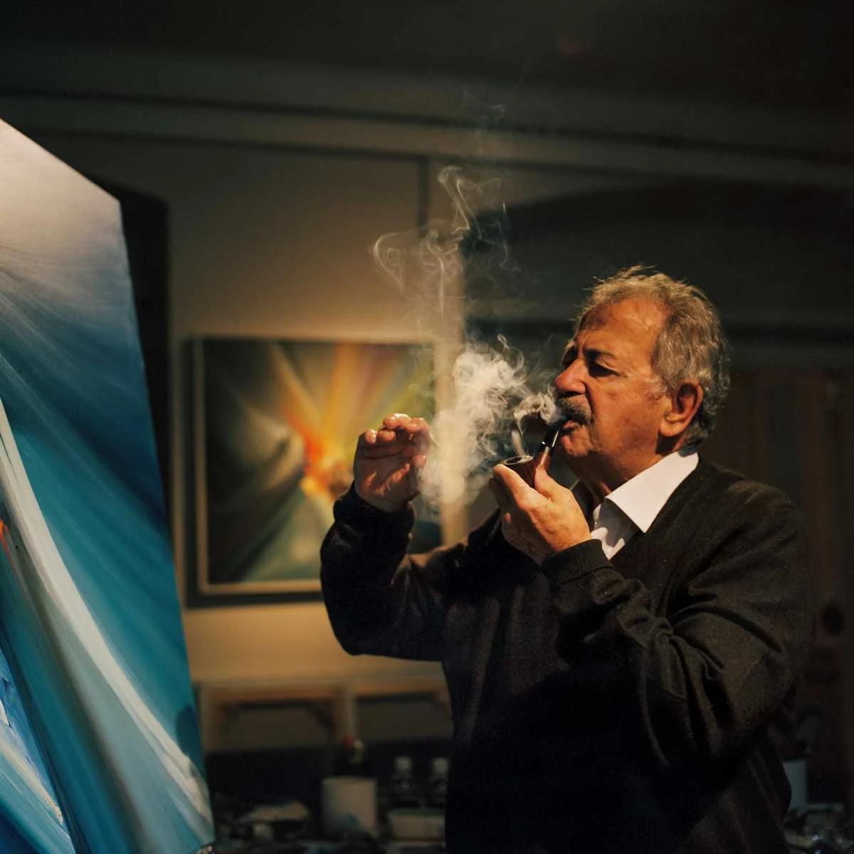  Rodolfo Viola nel suo studio, Milano, 2023 