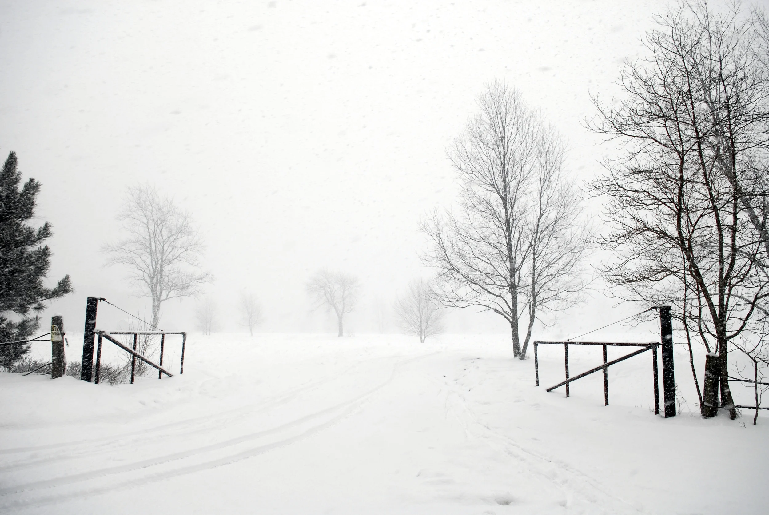 The Front Gate in Winter. Limited edition archival inket prints: 10x15" print ($275 unframed, $480 museum framed) or 5x7 print ($50, in 8x10 mat)