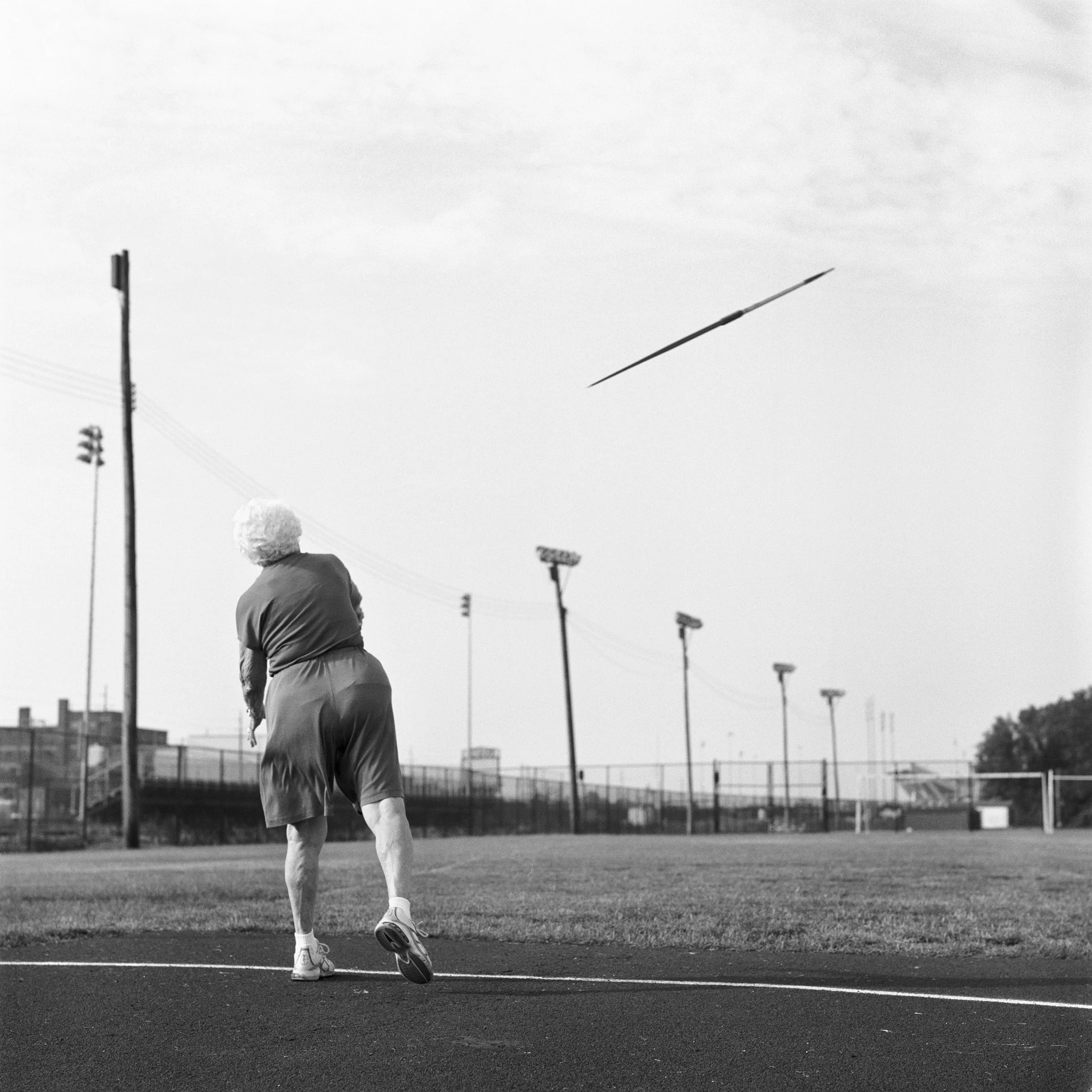 Helen, 87, javelin. National Senior Games. Louisville, Kentucky. 2007.