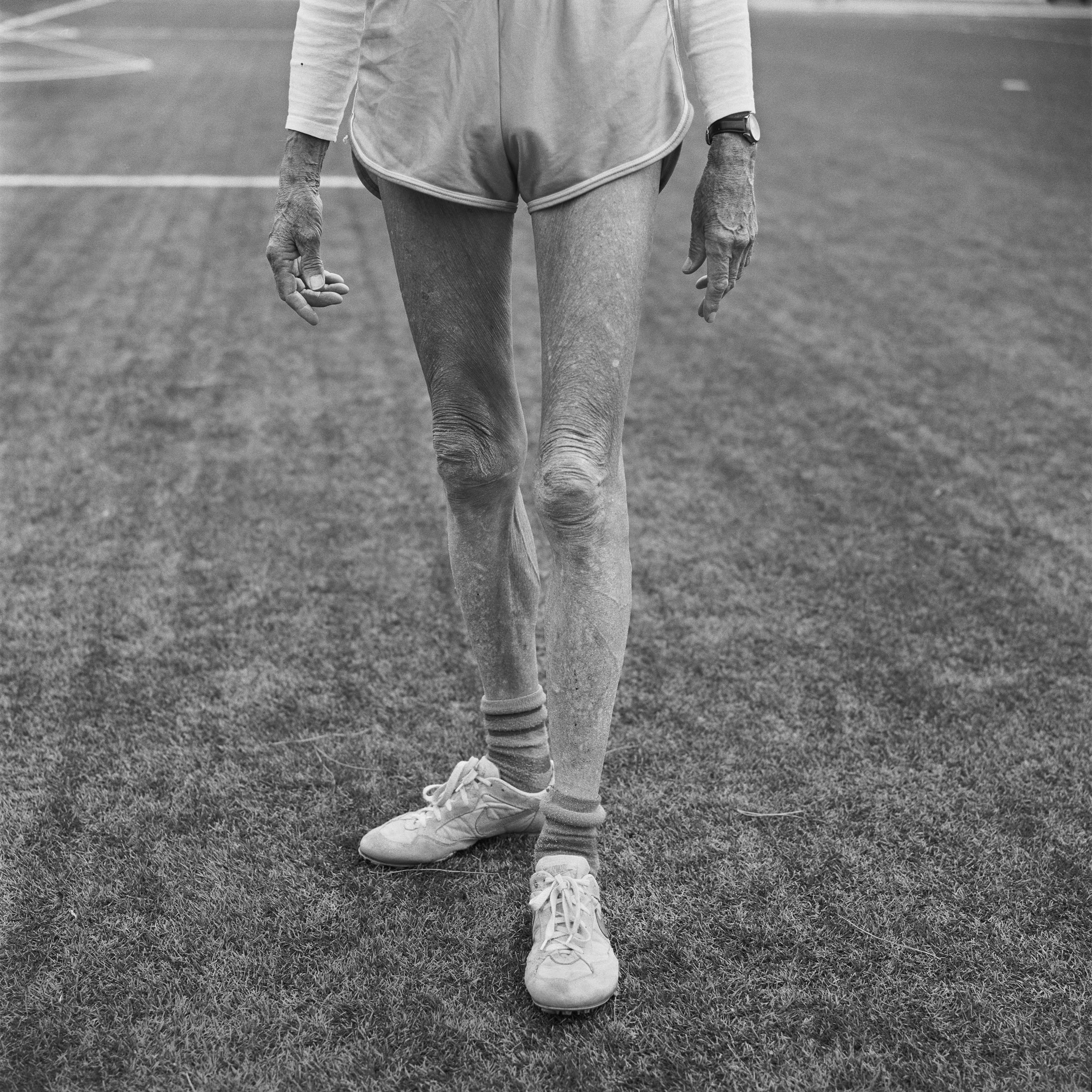 Axel, 86, long jump. World Masters. Riccione, Italy. 2007.