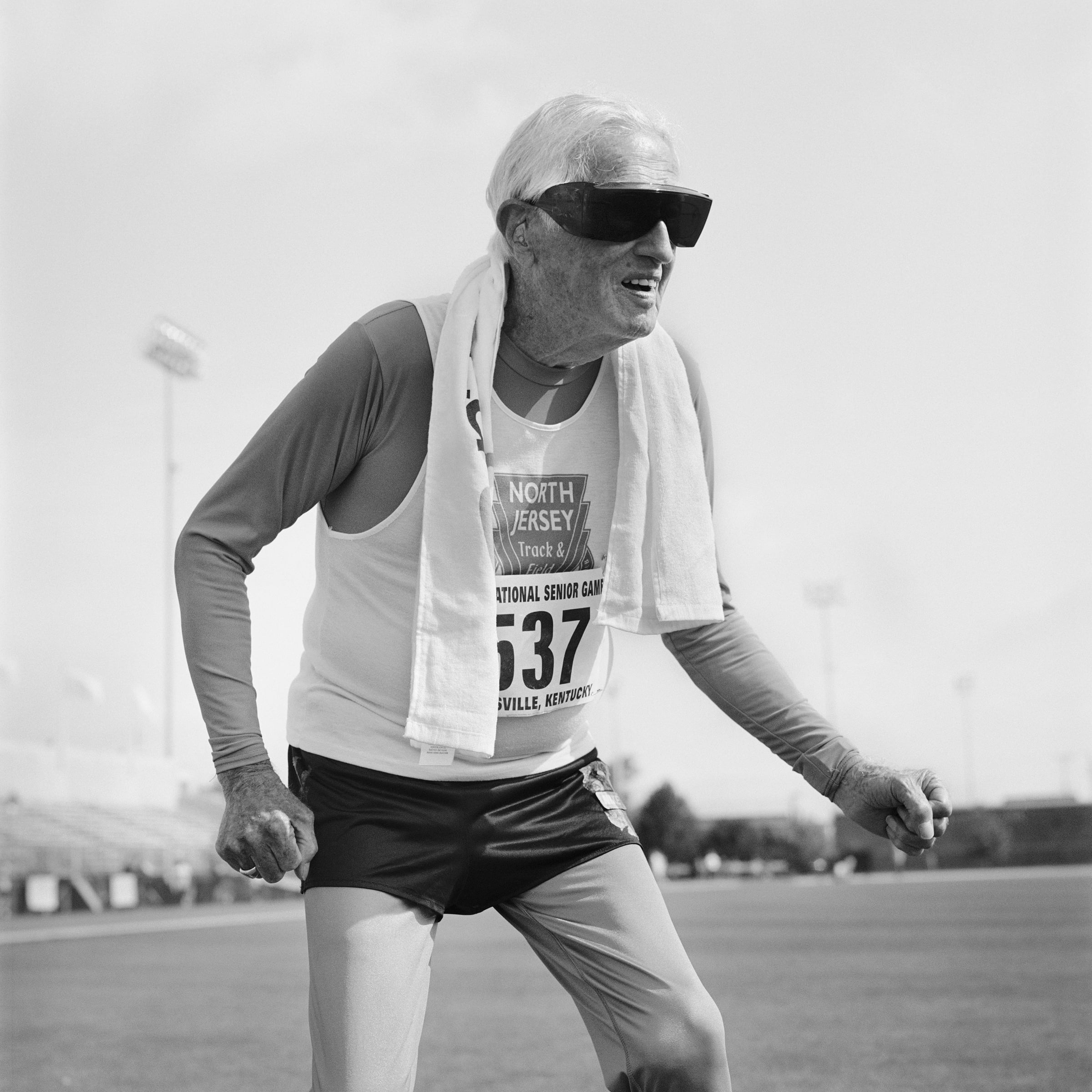 Champion Goldy, 90. National Senior Games. Louisville, Kentucky. 2007.
