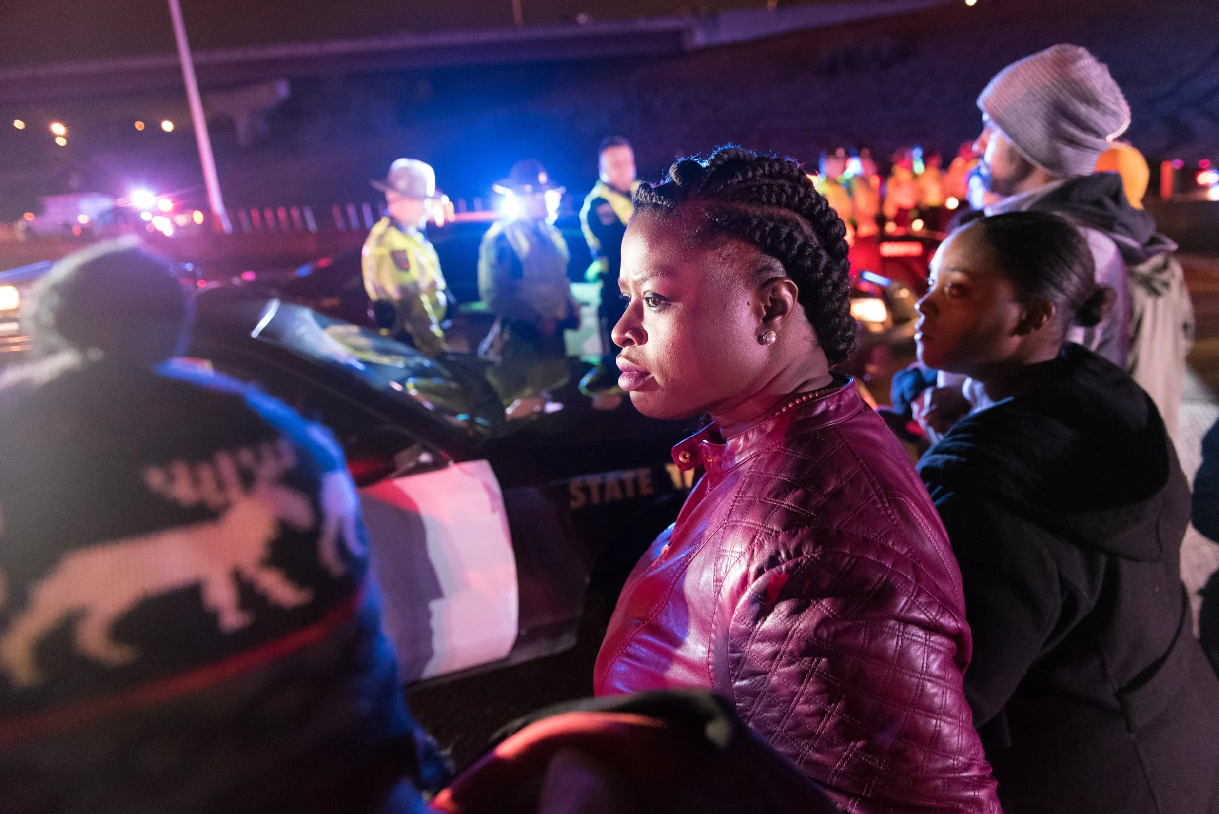 Nekima Levy-Pounds. I-94 shutdown. November 16, 2015.
